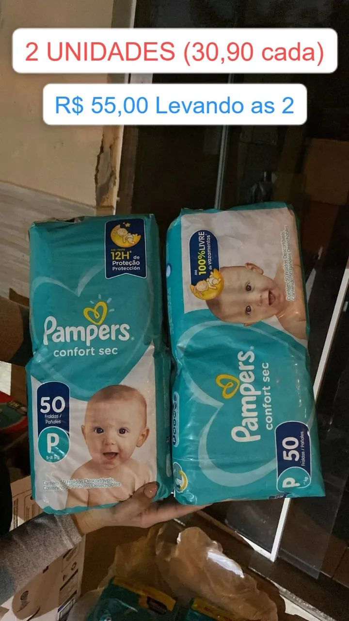 Fraldas - Tamanho P e M - Foto 3