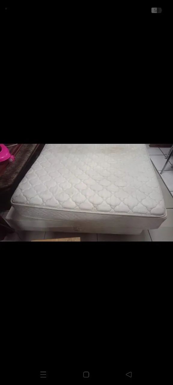 Colchão castor e cama Ortobom usados  - Foto 4