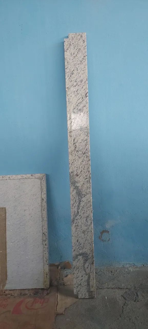 Pia granito com cuba inox e acabamento - Foto 4