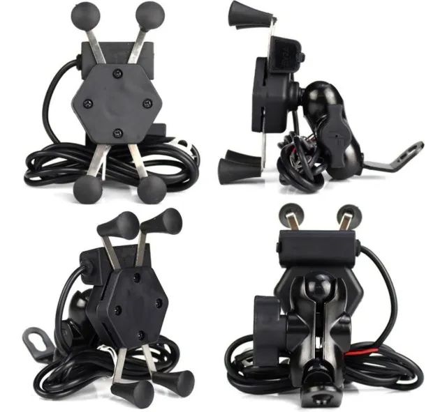 Suporte de Celular para Moto com Entrada para Carregador USB - Foto 3