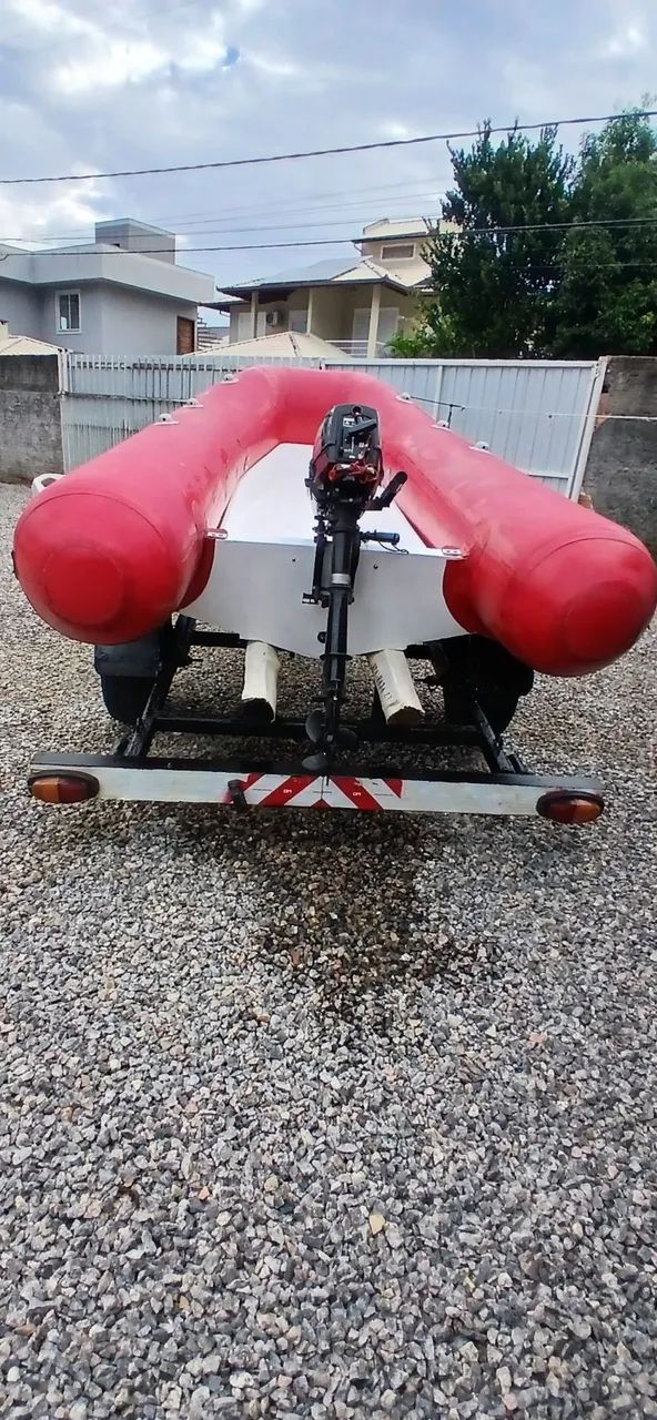 Conjunto bote com motor e carreta - Foto 5
