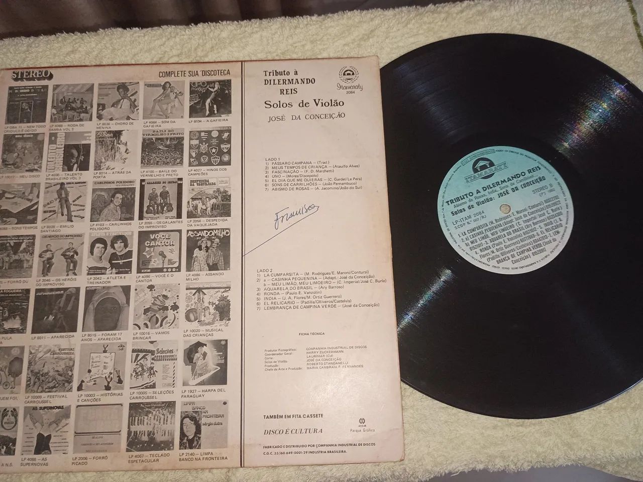 Disco Vinil Tributo a Dilermando Reis