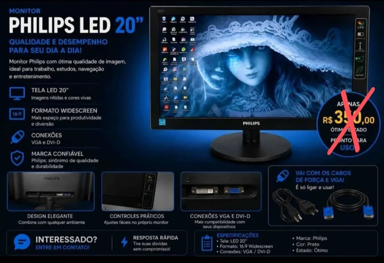 Monitor Philips 20"