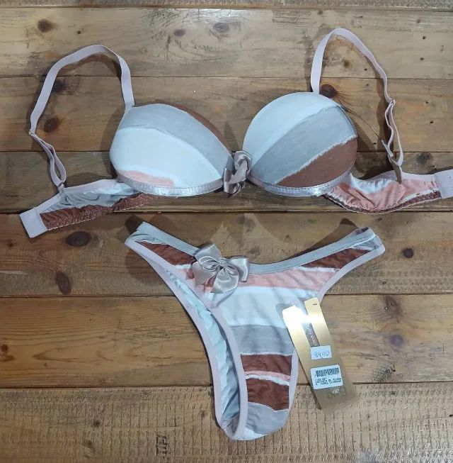 CONJUNTO D CALCINHA E SUTIÃ PMG TAMANHO P 84,90 - Foto 2
