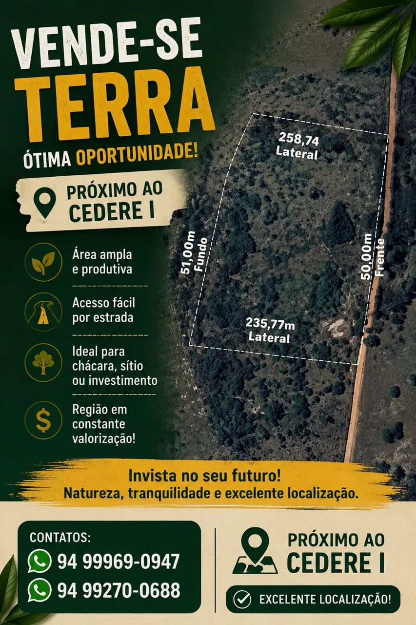 Vende se terra ou troca carro ou casa 