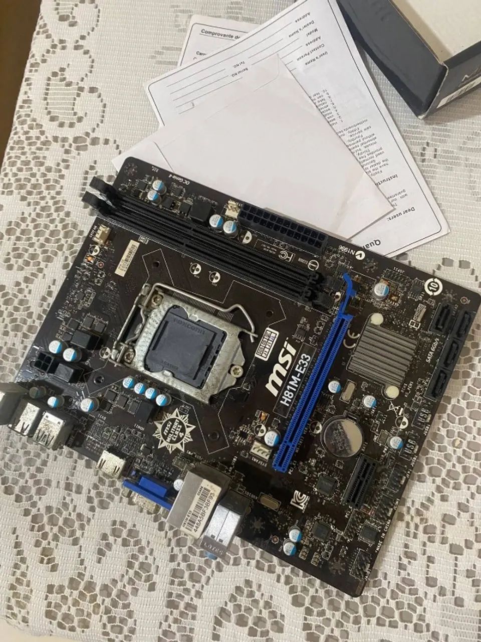 Placa mãe MSI H81m E33 LGA 1150 - Foto 2