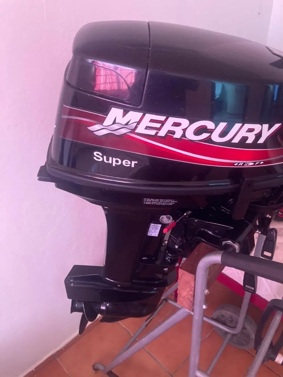 Barco Alumínio 5m + Motor Mercury 15 HP + Carreta - Foto 5