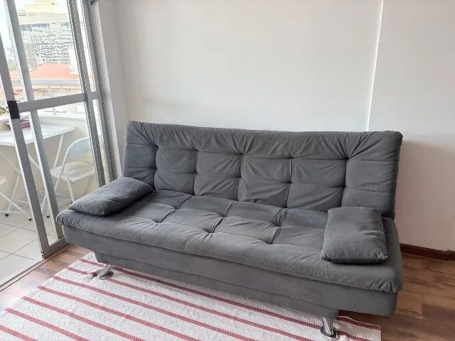 Sofá cama cinza  - Foto 2