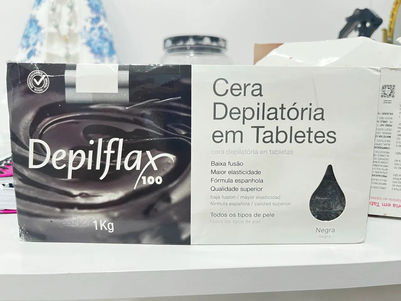 Cera em tabletes para depilação 