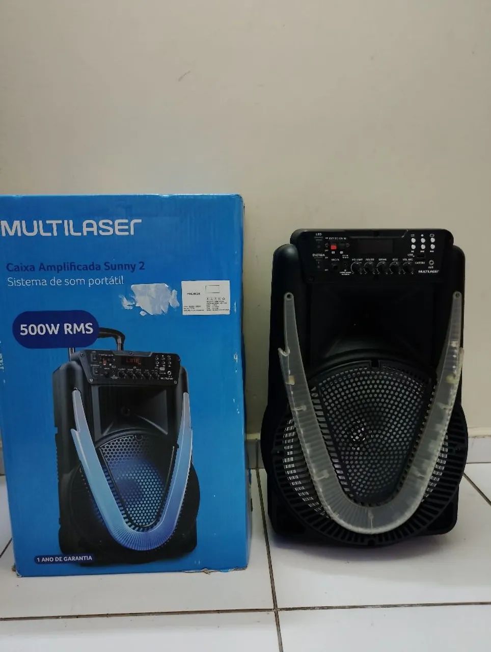Caixa de som Multilaser 500w