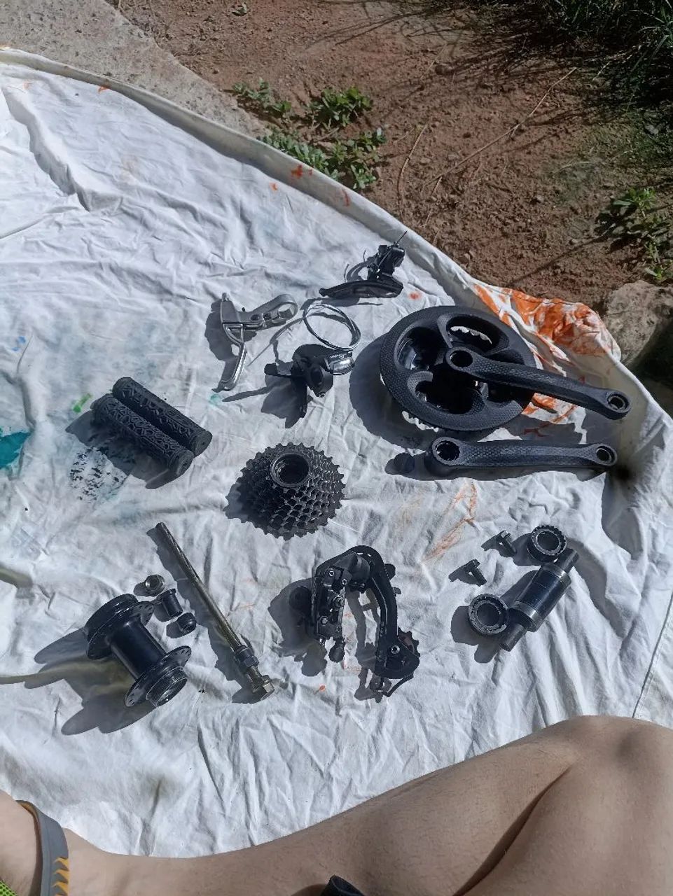 Kit Peças de Bike (Câmbios, Pedivela, Cubos, Catraca e Acessórios) - Oportunidade!
