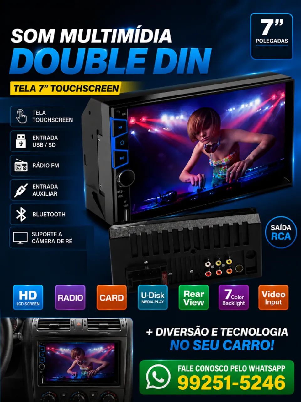 Som Multimidia para carro a pronta entrega ! - Foto 2
