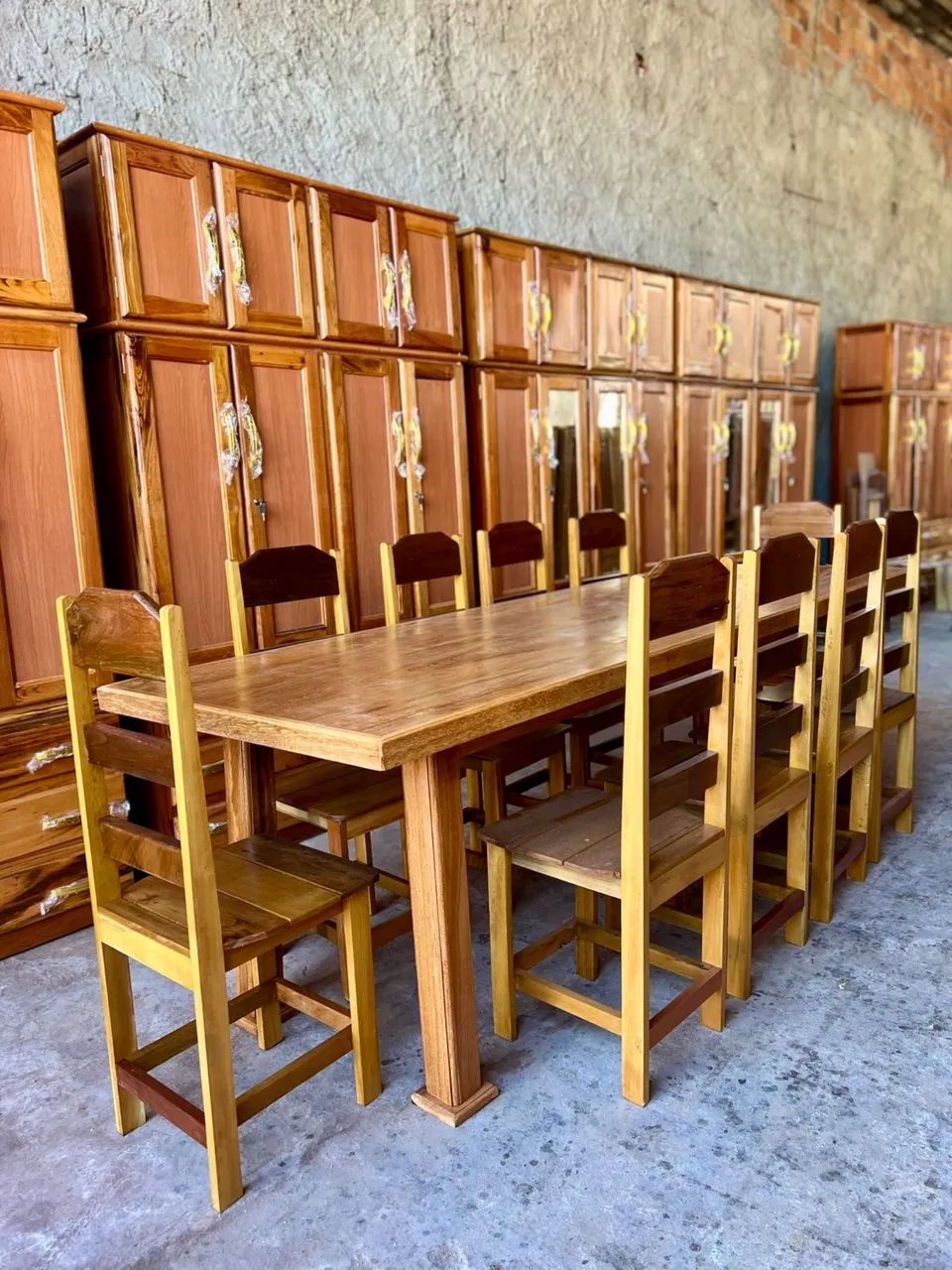 Mesa com 10 lugares de angelim  - Foto 2