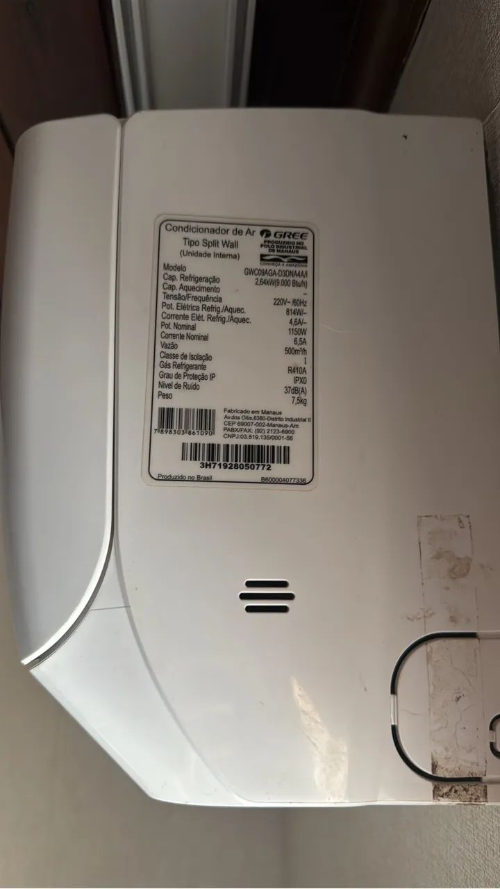 AR CONDICIONADO INVERTER 9.000 BTUs GREE - Foto 3