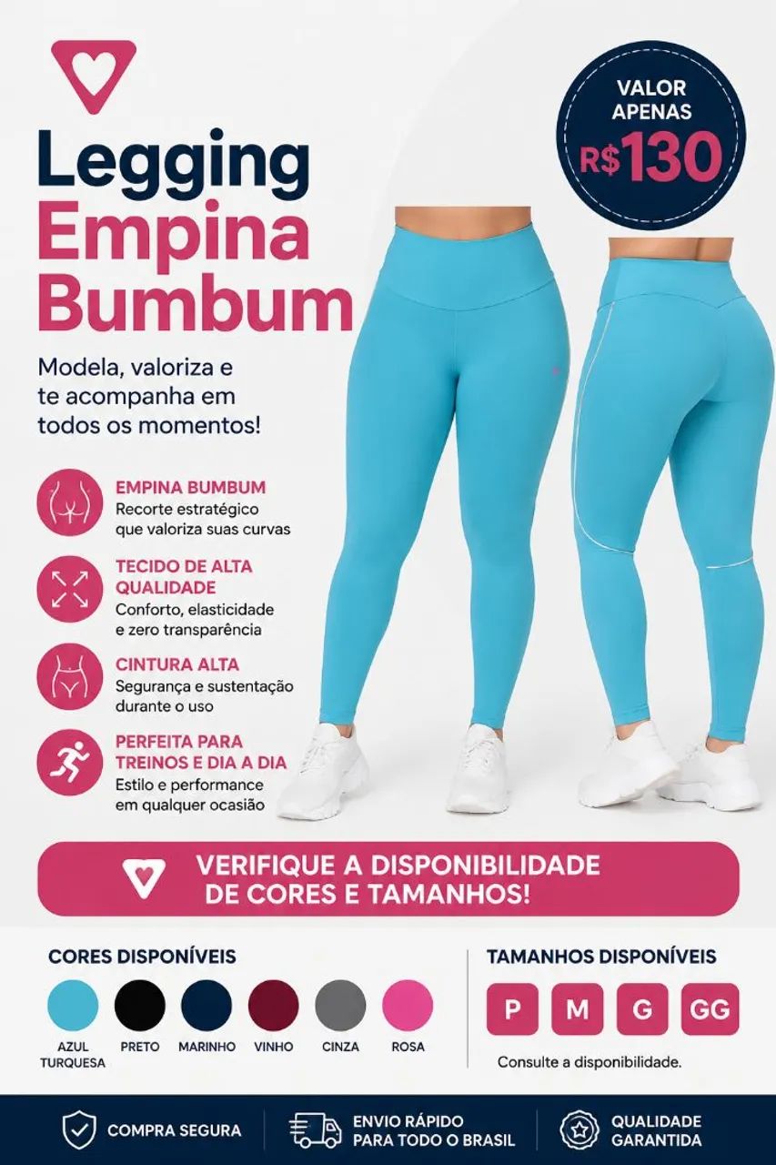 Legging empina bumbum 