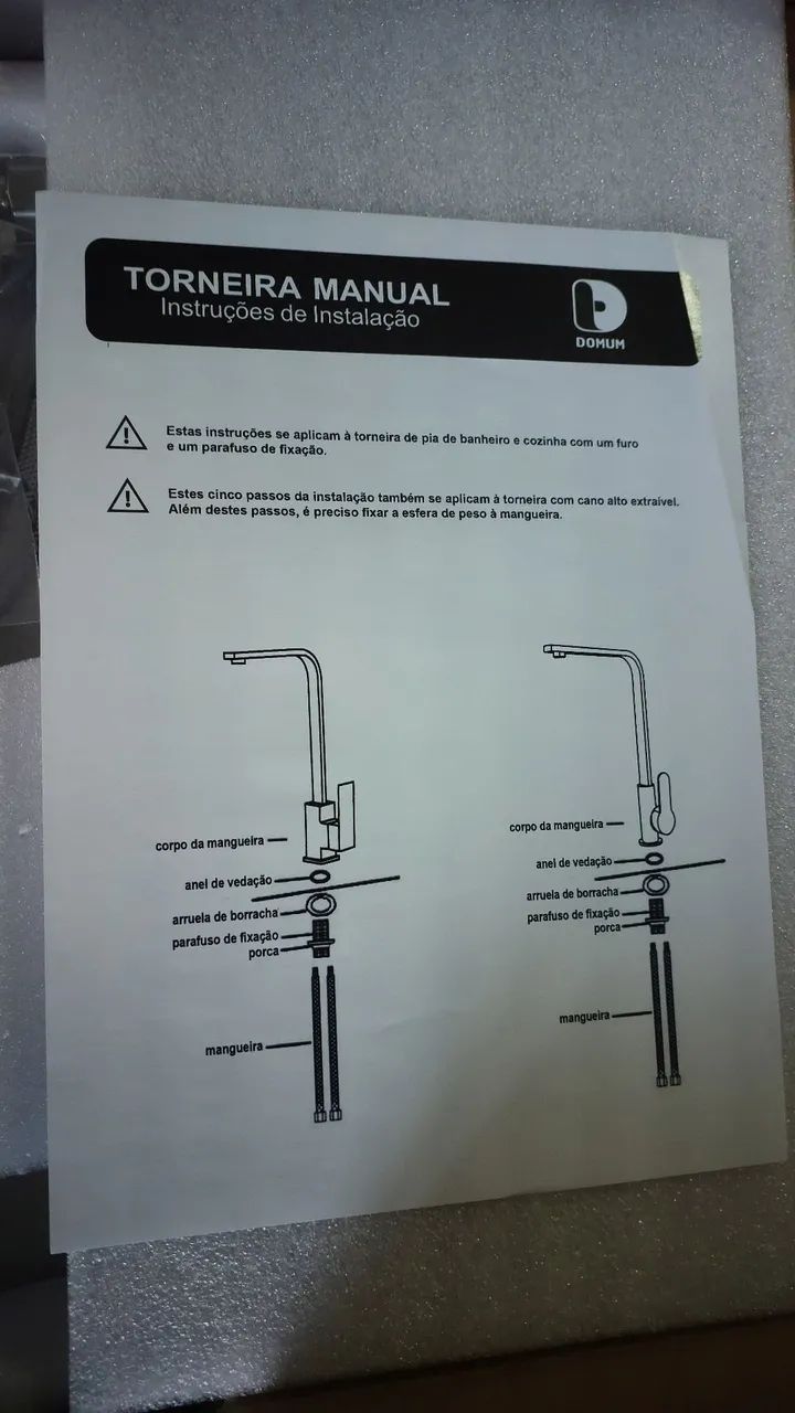 Torneira monocomando Cromada - Domum - Foto 2
