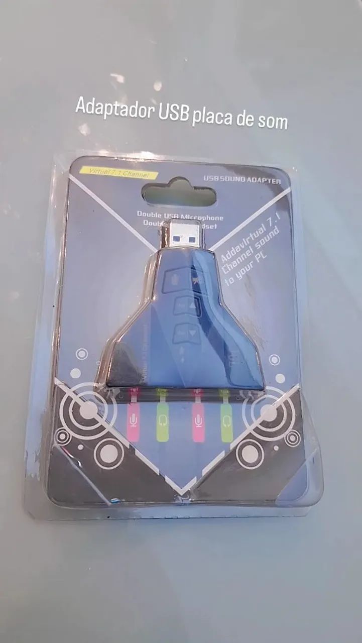 Placa de som usb 
