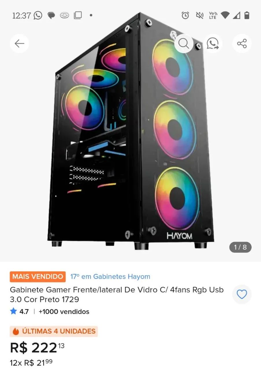 Pc gamer , Ryzen5  ótimo custo benefício!!! - Foto 2