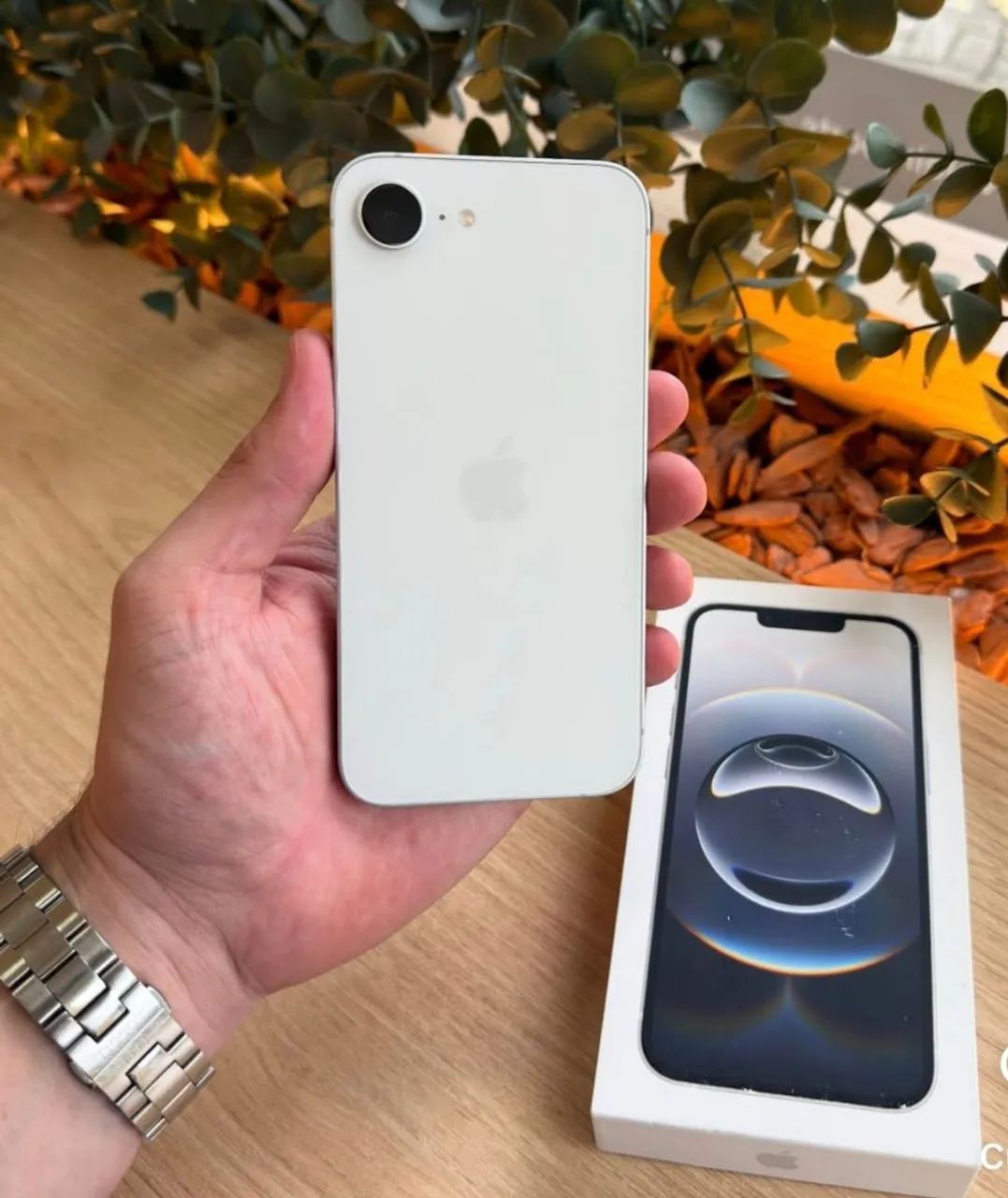 iPhone 16E White 128GB - Bateria 100% ( Garantia Aplle 25/7/26