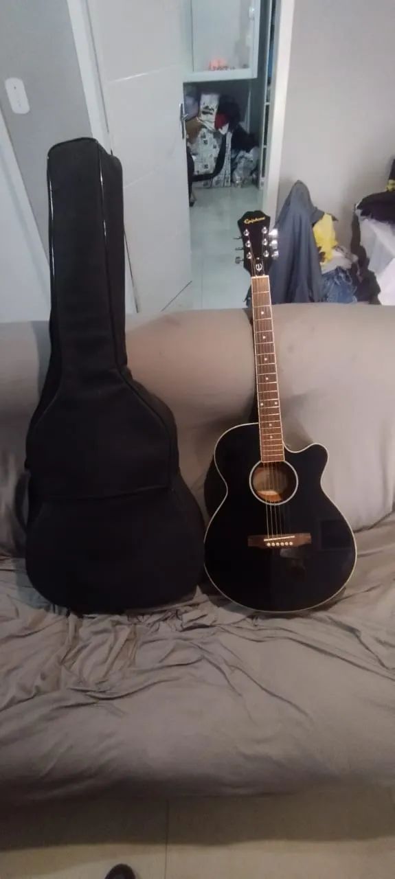 VIOLÃO EPIPHONE PR4 E AÇO - Foto 2