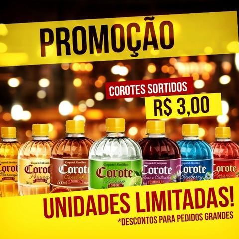 Cachaça/Aguardente Corote de Sabores