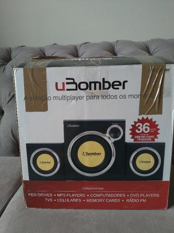Mini Home Theater Bomber 2.1 para PC/TV 36w RMS