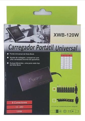 Carregador portátil universal para notebook xwb-120w Ac cartão