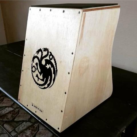 Cajon Jack n' rai Instrumento musical. FABRICAÇÃO ARTESANAL MANAUS -AM!!!!!! - Foto 3