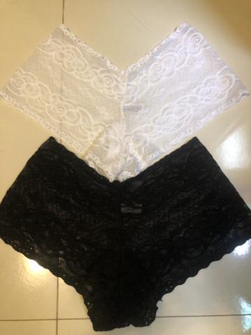 Kit 4 peças calcinha short de renda - Foto 3