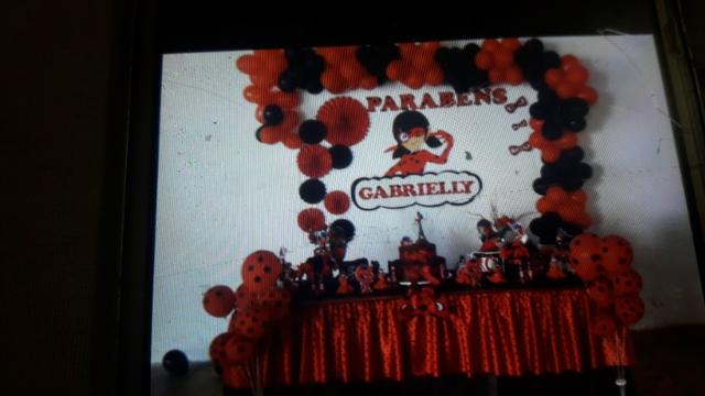Painel de festa ladybug