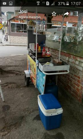 Carrinho de lanches e bebidas com prensa e liquidificar manual - Foto 2