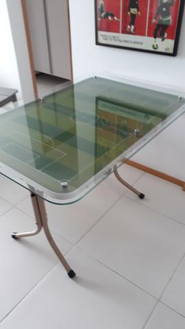 Mesa de vidro - Estilo Futebol