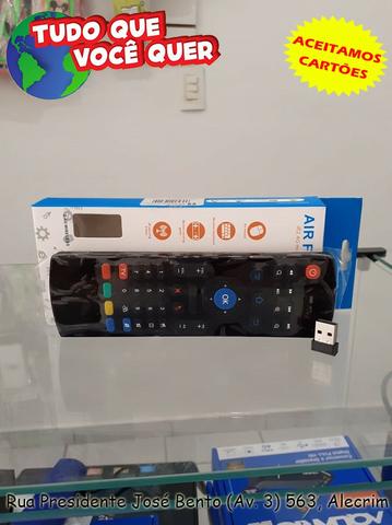 Controle Teclado Air Mouse Sem Fio Usb 2,4ghz Android Pc/Smart TV