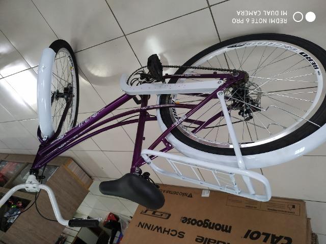 Bicicleta modelo retro nova - Foto 4