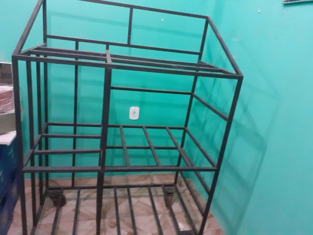 Suporte para garrafa e carvão - Foto 3