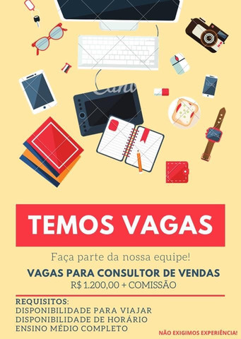 Vagas Para Consultor(a) de Vendas