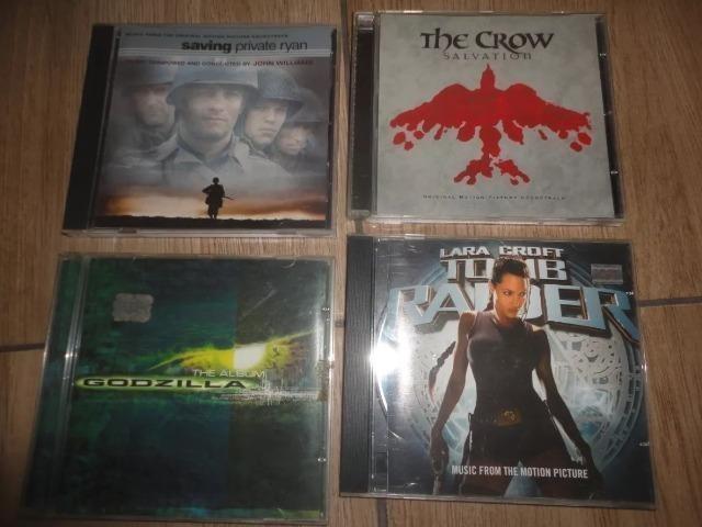 5 CDs Originais / Resgate Soldado Ryan / O Corvo / Tomb Raider / Godzilla