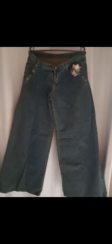 Calça jeans pantalona tam 38/40