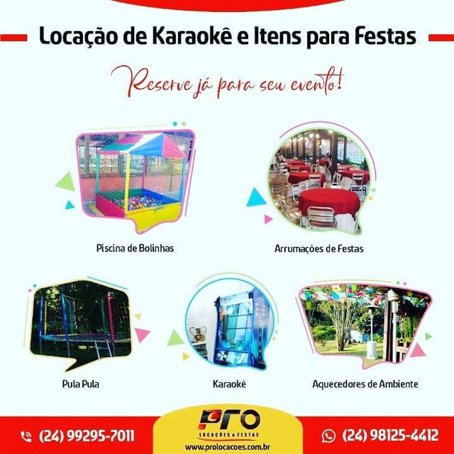 Locação de Karaoke e Pula Pula Itaipava - Foto 3