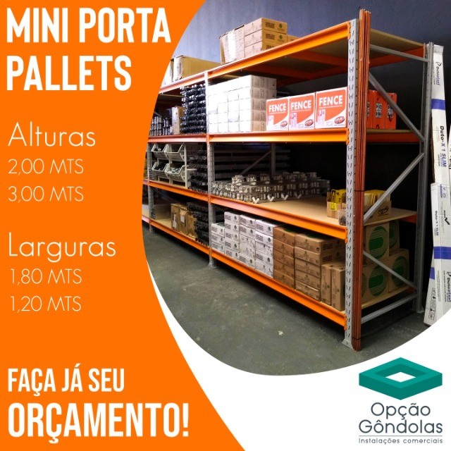 Mini Porta Pallets | Armazenagem e Estoque Verticalizado