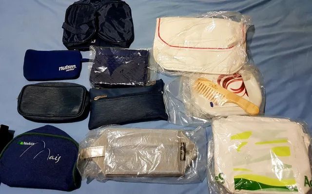 Conjunto de Bolsas Térmicas, Necessaires e Pastas