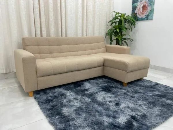 Sofá Colorado c/ Cheise 2.13m Linho Até 12x - Frete Grátis  - Foto 2