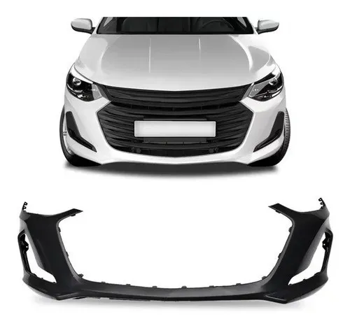 Parachoque Dianteiro Chevrolet Onix 2020 - Preto Liso - R2A