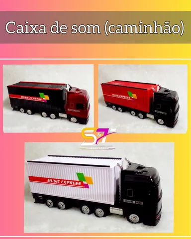 Caminhão Carreta De Brinquedo Iveco Hi-way Tora De Madeira - R$ 61,5