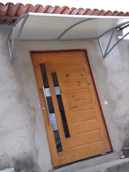 Toldo em policarbonato (fabricação) - Foto 2
