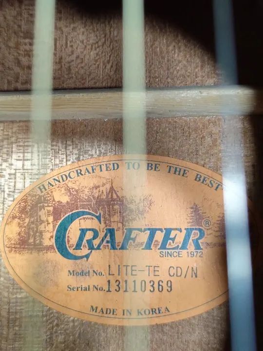 Violão Crafter LITE-TE CD/N KOREANO - Foto 6