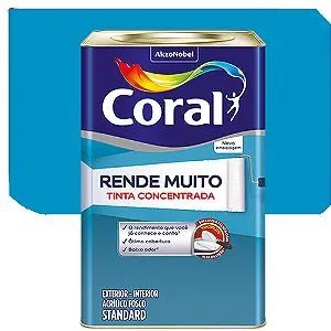 Tinta Acrílica Coral Rende Muito Fosco Oceano 16 Litros