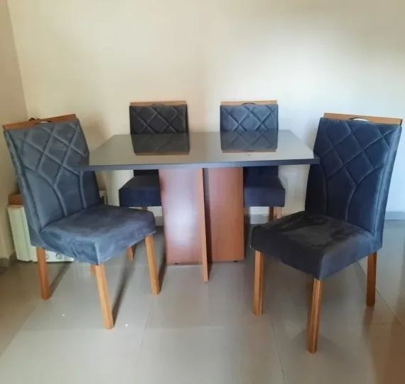 Pague no ato do recebimento, agende já! Mesa 4 Lugares Modelo 0004 Quadrada  - Foto 2