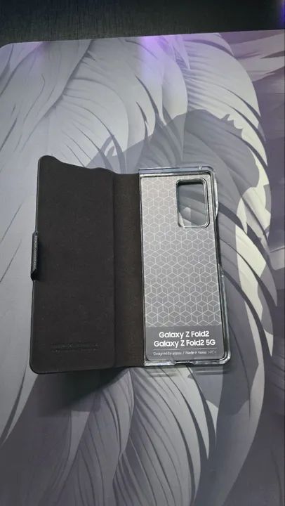 Capa Galaxy Z Fold2 Bonnet Diary Black - Foto 3