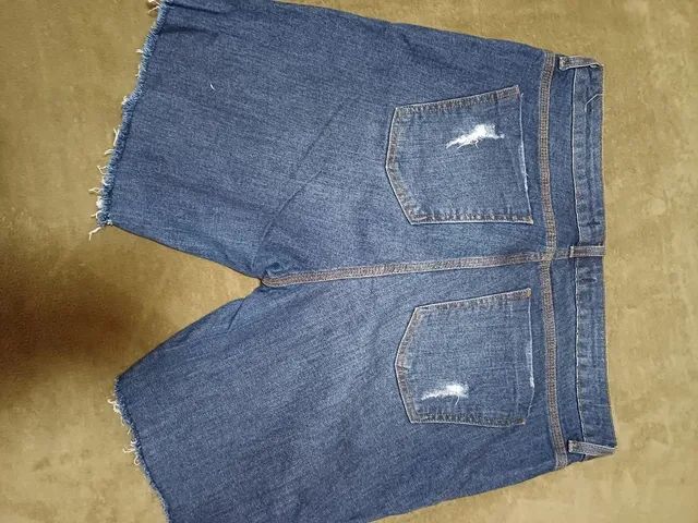 3 bermudas jeans 48 com stretch - Foto 3